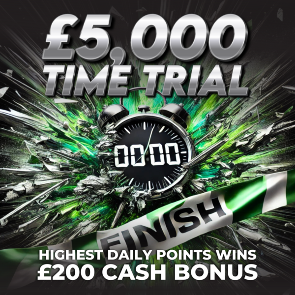 &pound;5000 Race Against Time &ndash; &pound;200 Daily Bonus