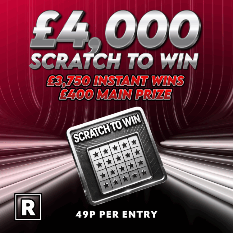 SCRATCH TO WIN! £4K Scratchcard Prize Pool