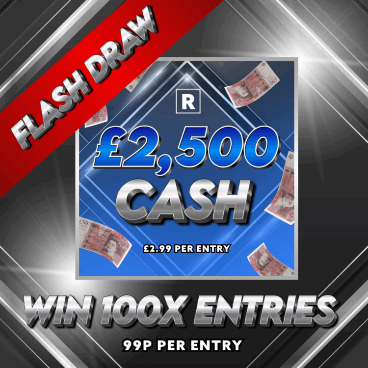 100 TICKETS - 12 Hour Flash MINI DRAW - Auto Draw