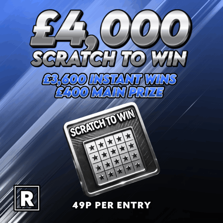 SCRATCH TO WIN! £4K Scratchcard Prize Pool