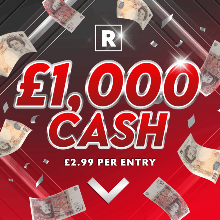 £1000 CASH (LOW ODDS)
