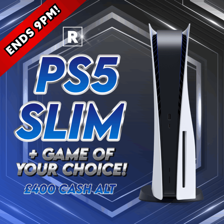 PS5 SLIM + GAME OF CHOICE - 12 Hour Flash MINI DRAW - Auto Draw