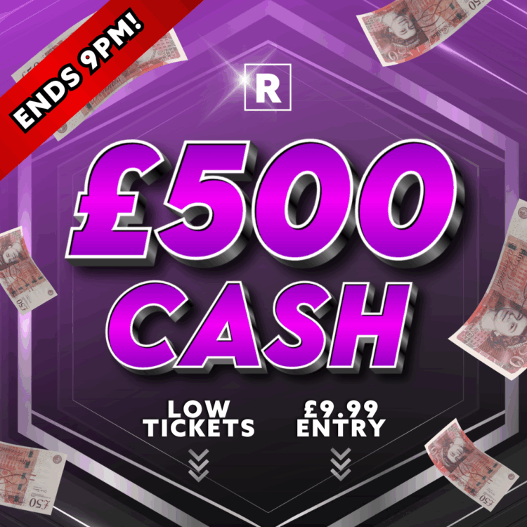 £500 CASH - 12 Hour Flash MINI DRAW - Auto Draw