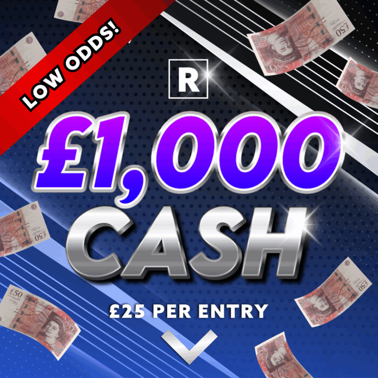 £1000 CASH ( CRAZY LOW ODDS)