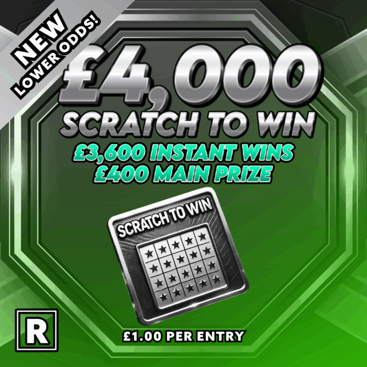 SCRATCH TO WIN! £4K Scratchcard Prize Pool