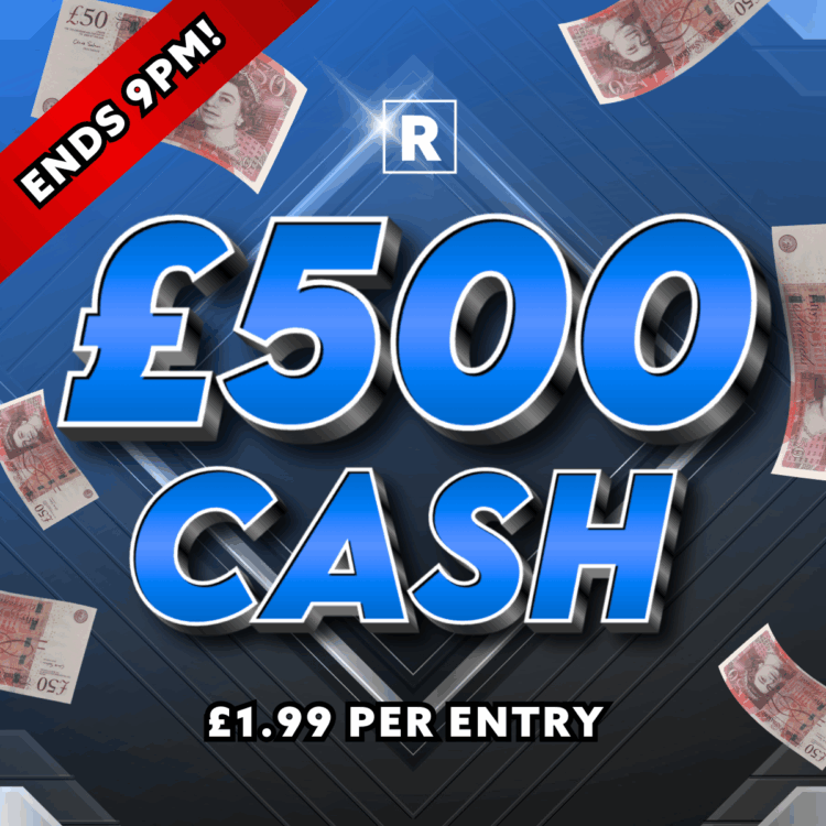 £500 CASH - 12 Hour Flash MINI DRAW - Auto Draw