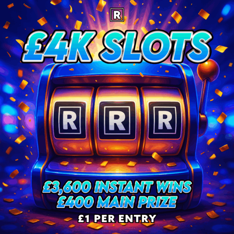 £4K SLOTS - £3600 Instant Wins - £400 Main Prize
