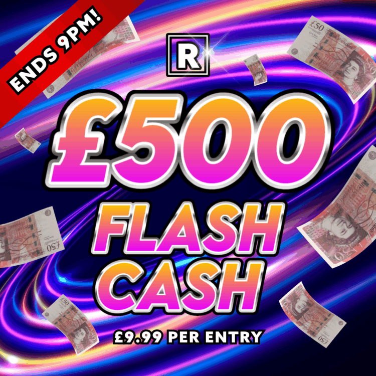 £500 CASH - 12 Hour Flash MINI DRAW - Auto Draw
