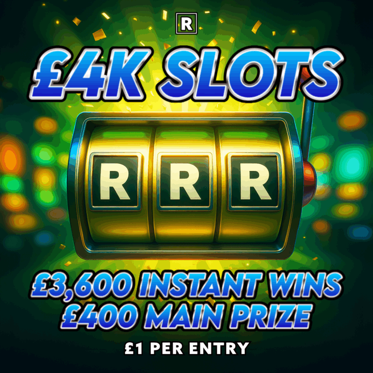 £4K SLOTS - £3600 Instant Wins - £400 Main Prize