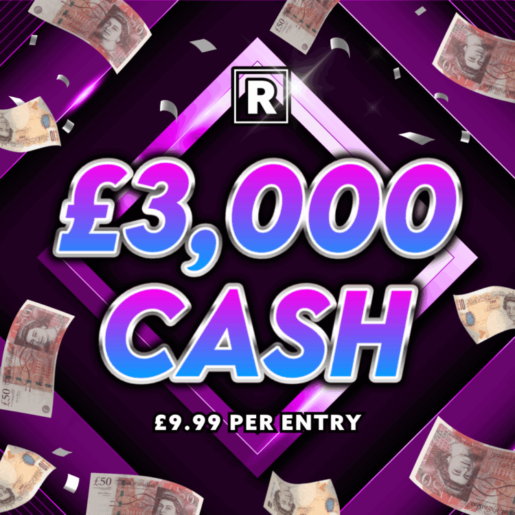 £3000 CASH (LOW ODDS!)