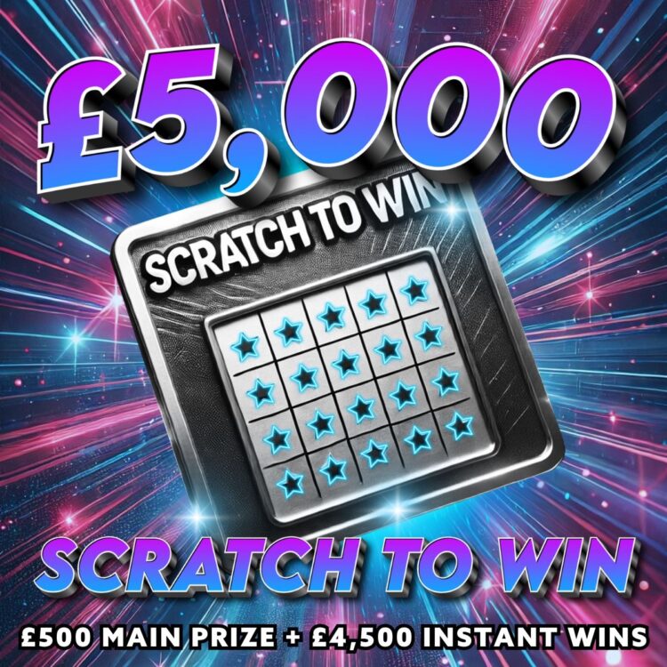 NEW SCRATCH TO WIN! £5000 Scratchcard Prize Pool